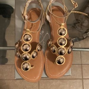 Jessica Simpson JS - Jayla color/ material cool karat/ distrsd sde mt